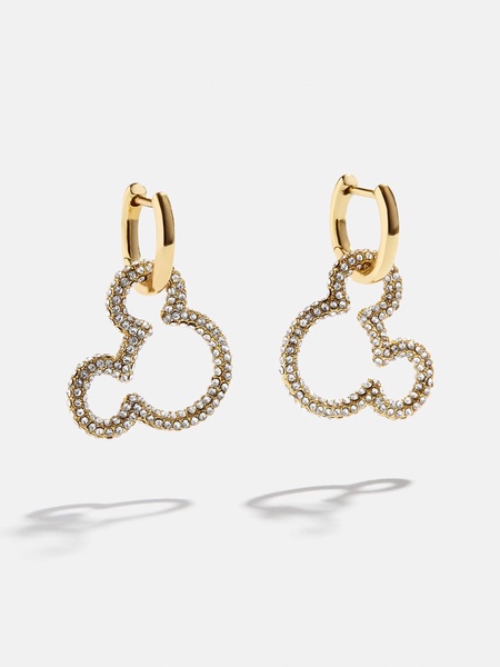 Mickey Mouse Disney Pavé Statement Earrings