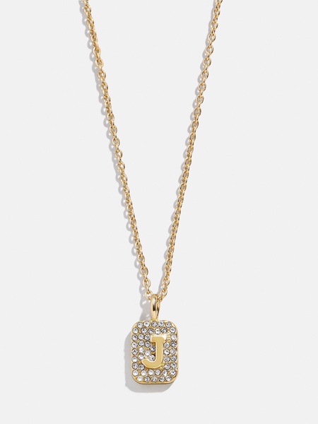 Tina Block Initial Necklace