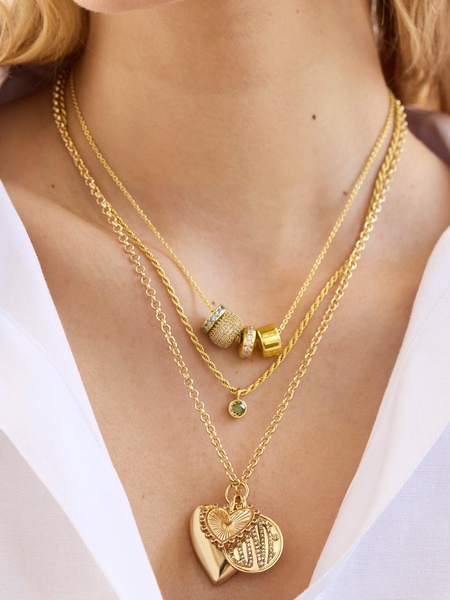 Heart Cluster Charm Necklace