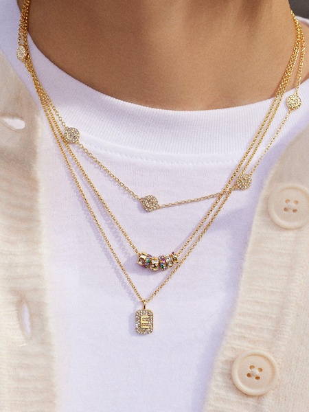 Tina Block Initial Necklace