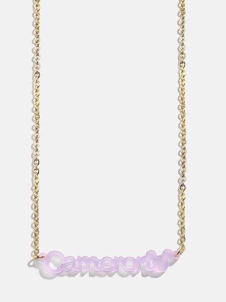 Disney Mickey Mouse Custom Acrylic Nameplate Necklace