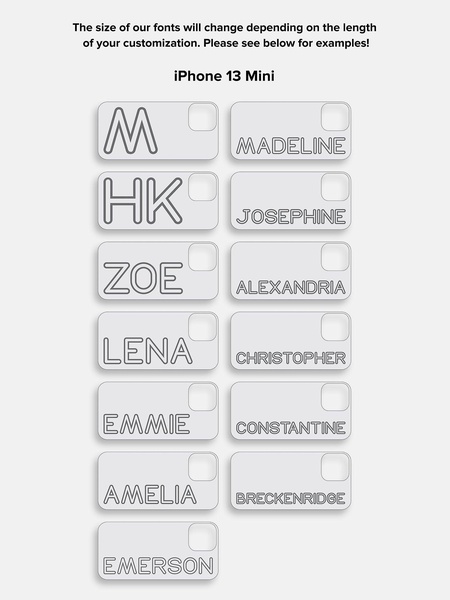 Fine Line Custom iPhone Case