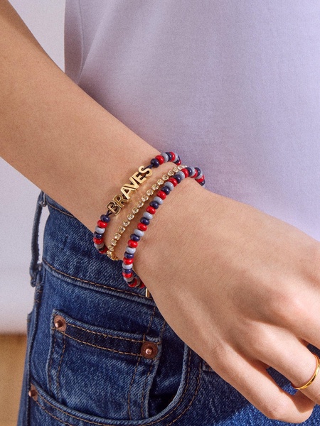 WEAR By Erin Andrews x BaubleBar Atlanta Braves Bracelet Set