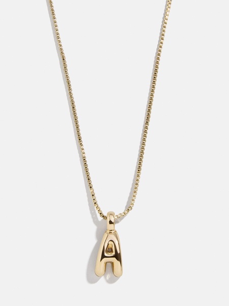 Gwen Mini Bubble Initial Necklace