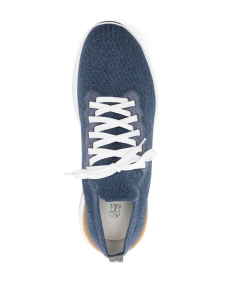 Cotton sneakers in blue