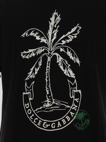 Banana Print Cotton T-shirt