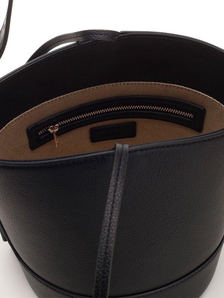 "ana" Black Drawstring Bag
