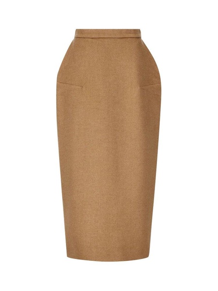 High Waist Zip Detailed Skirt