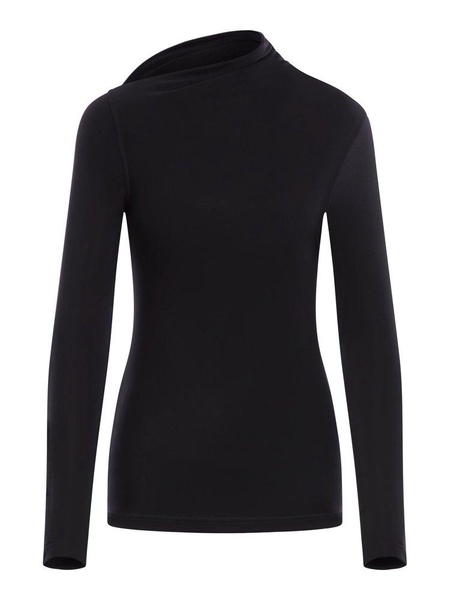 Long Sleeved Asymmetric Neck Top