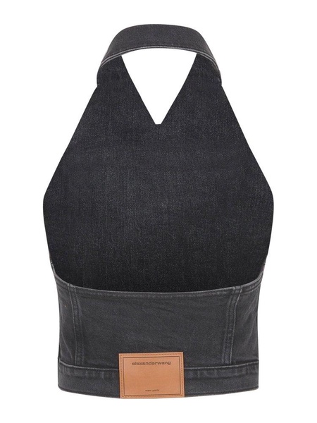 Comfort Stretch Denim Halter Top