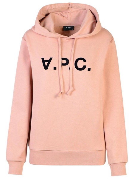 A.P.C. Light Pink Cotton Hoodie