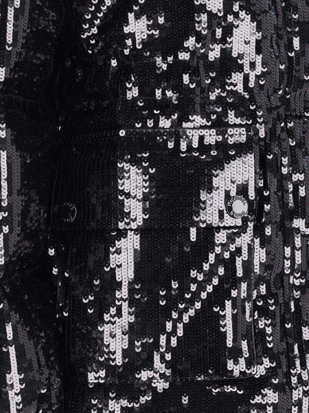 Sequin Embellished Puffer Jacket