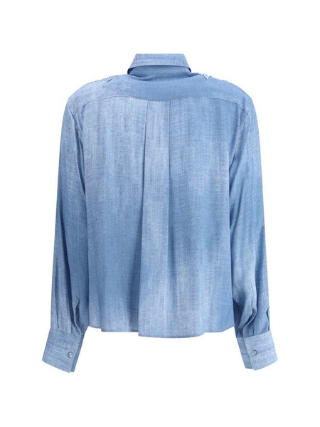 Embroidered denim Shirt