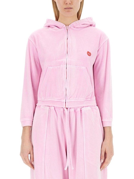 T By Alexander Wang Velour Sweatshirt