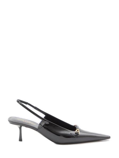 Carine 55 patent leather slingback pumps