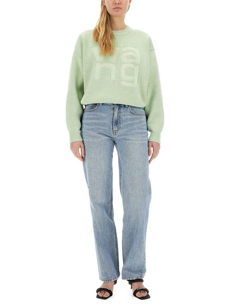 T By Alexander Wang Jersey With Logo