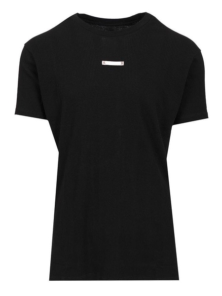 T-shirt With Ribbed Fabric