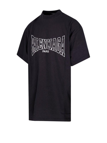 Men's Balenciaga Boxing T-shirt Medium Fit in Black Faded