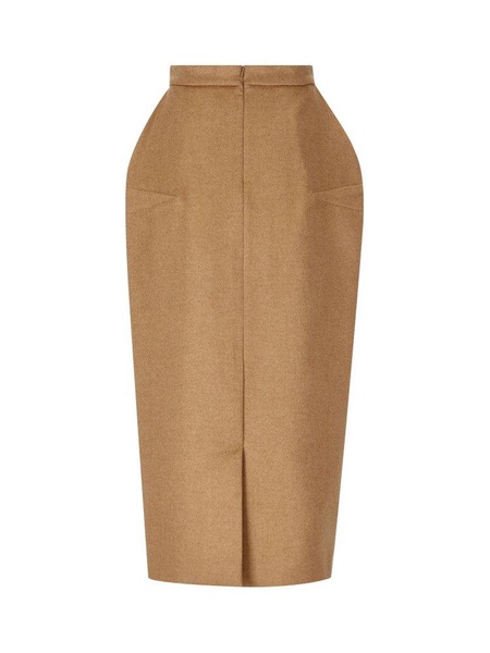High Waist Zip Detailed Skirt