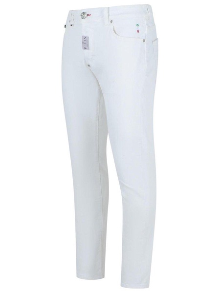 Philipp Plein 'Skinny' White Cotton Jeans