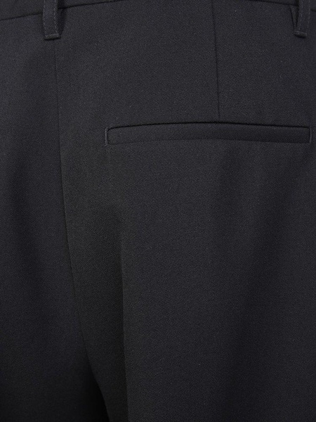 Wide-leg Black Trousers