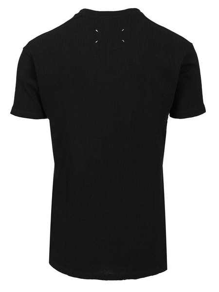 T-shirt With Ribbed Fabric