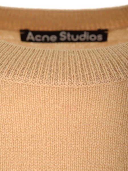 Face Logo Patch Crewneck Sweater