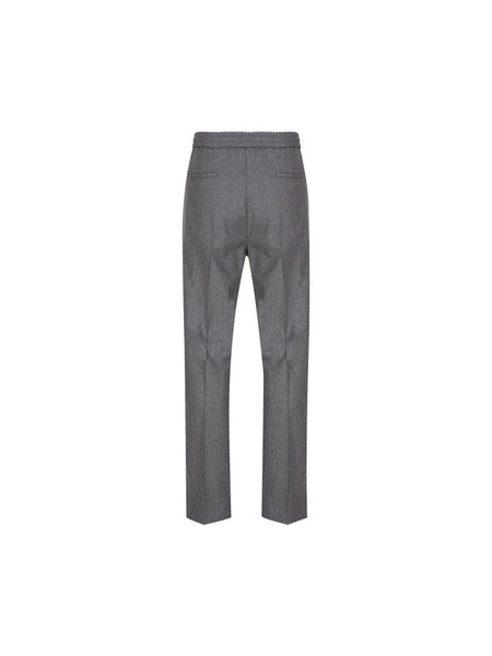 Pleated Tapered Leg Trousers