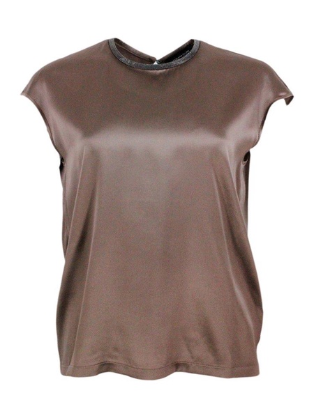 Silk blend top