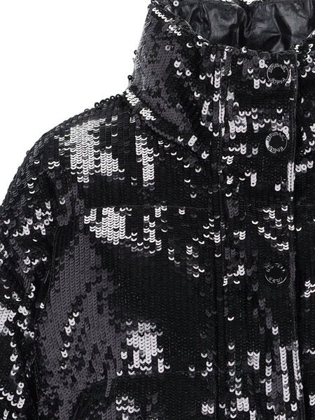 Sequin Embellished Puffer Jacket
