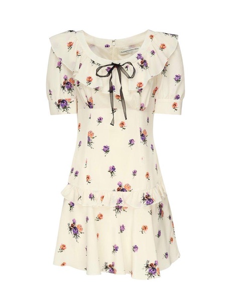 Rose Printed Mini Dress