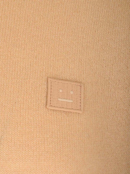 Face Logo Patch Crewneck Sweater