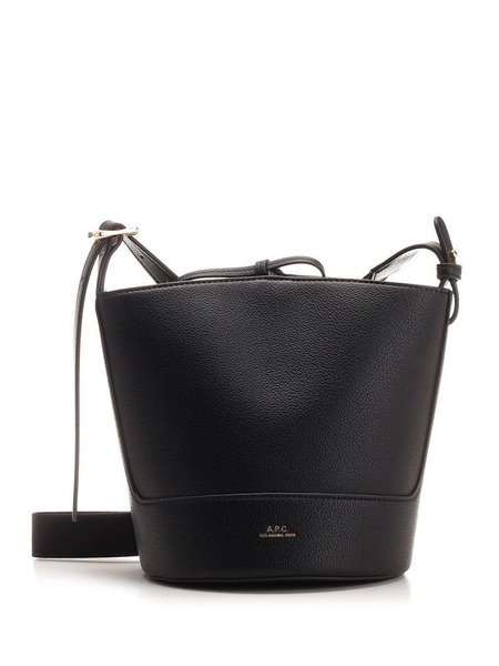 "ana" Black Drawstring Bag