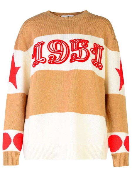 Max Mara 'Dirce' Light Brown Wool Blend Sweater Women