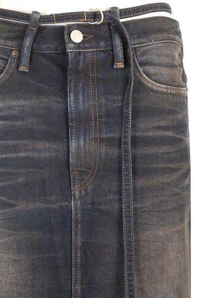 Denim Midi Skirt