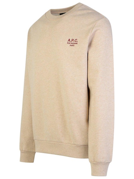 'rue Madame' Beige Cotton Sweatshirt