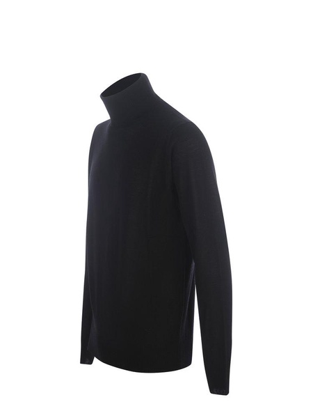 Long-sleeved Roll Neck Knitted Jumper