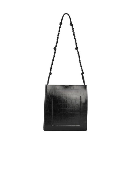 Medium 'tangle' Black Leather Crossbody Bag