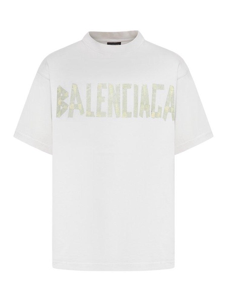 Tape Type T-shirt Medium Fit in White