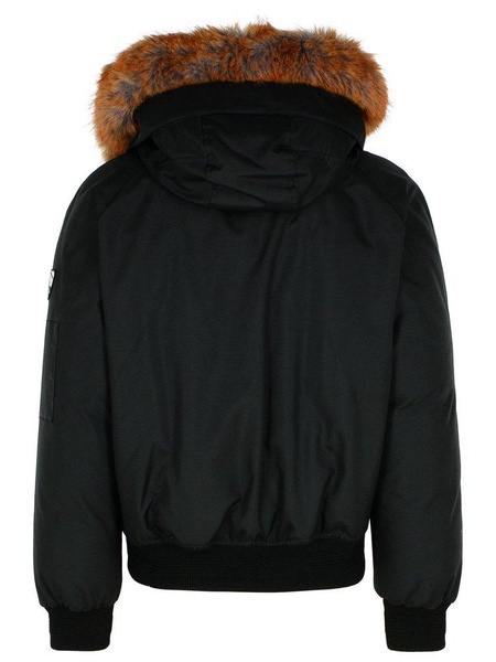Black Nylon Bomber Jacket