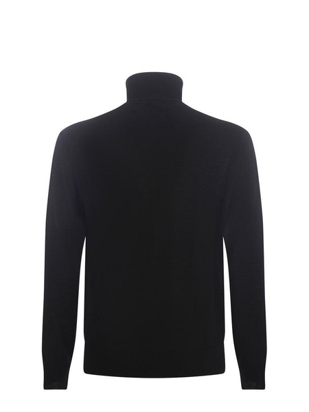 Long-sleeved Roll Neck Knitted Jumper