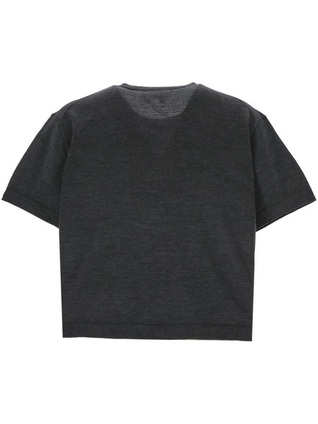 Cropped Knitted T-shirt
