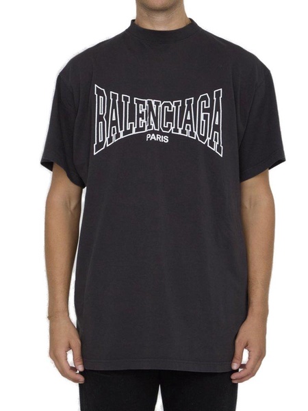 Men's Balenciaga Boxing T-shirt Medium Fit in Black Faded