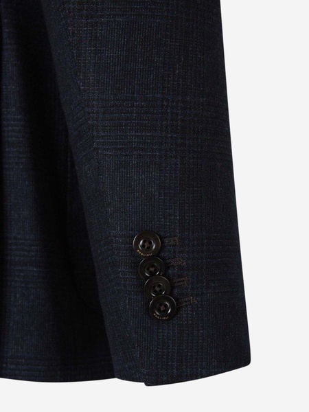 Boglioli Plaid Motif Blazer