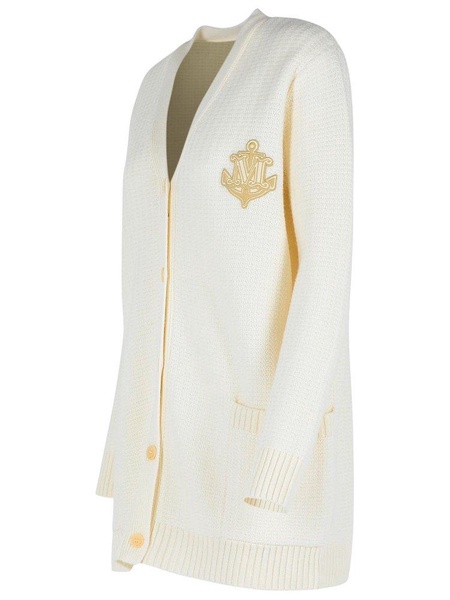 Max Mara 'Ravello' White Wool Blend Cardigan Women