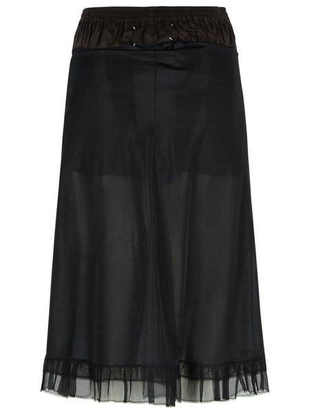 Maison Margiela Black Polyester Skirt Women