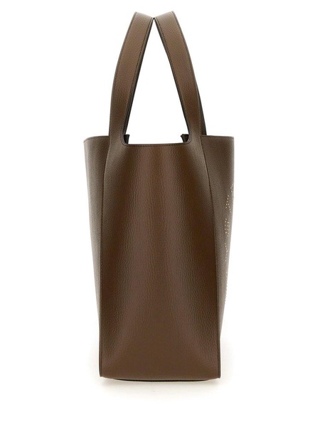 Logo Studded Open-top Tote Bag