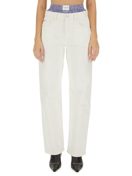 Alexander Wang Skater Jeans With High Waist Boxer Shorts