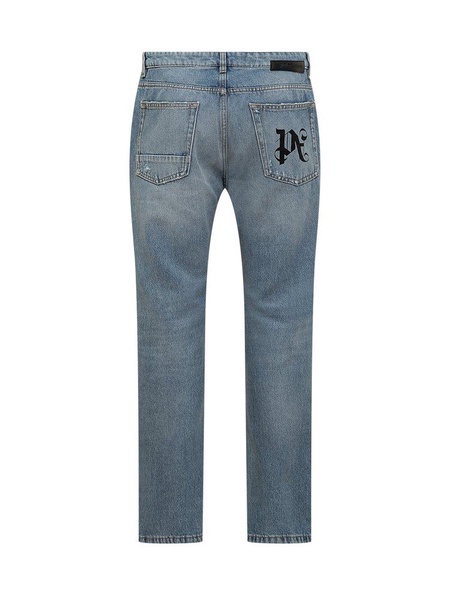 Palm Angels Jeans With Monogram Pa