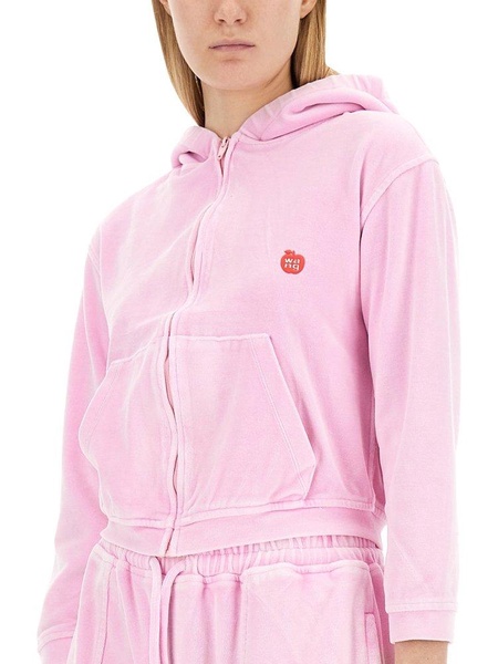 T By Alexander Wang Velour Sweatshirt